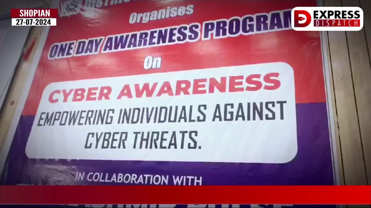 Shopian Police Organizes Cyber Safety Program, Emphasizes Importance of Online Security