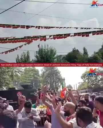 BJP Candidate For Lal-Chowk Assembly Constituency Er. Aijaz Balhami Today Filled His Nomination Papers At DC Office Srinagar in Presence Of BJP National Executive Member Dr. Darakhsha Andrabi.