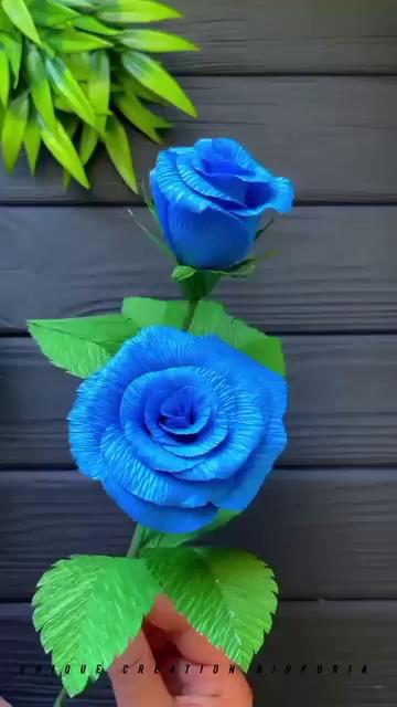 Amazing Crepe Peper Blue Rose Craft
Wow Decoration Hetal's Art SK Decoration New Flower Decoration Gadarwara DG Craft K4 Craft Videos Unique creation Bihpuria Art & craft with tumpa