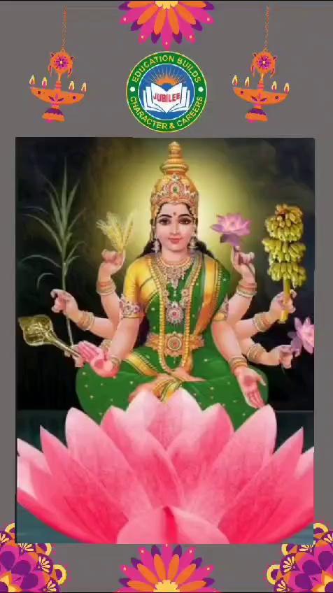 "Day 3 of Navaratri:
Celebrating Ashta Lakshmi Mahotsav.
Honoring the strength and grace of Goddess Dhanya Lakshmi. May her divine blessings bring peace, prosperity, and new beginnings to all."