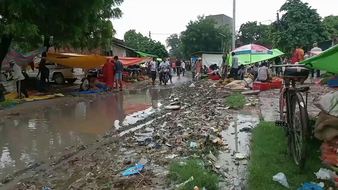 ये है उत्तर प्रदेश सुल्तानपुर की धम्मौर बाजार की गंधौर सब्जी मंडी सुल्तानपुर