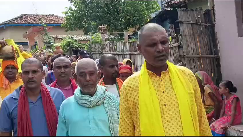 पर्सा गाउँपालिका ३ नारायणपुर। कलश यात्रा