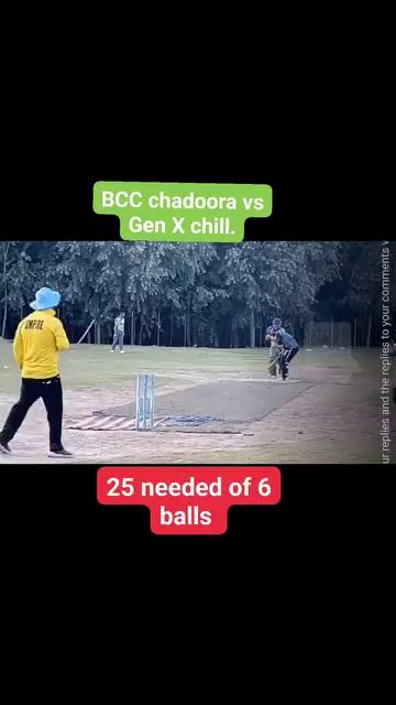 Thrilling last over between #BCC chadoora vs #Gen X chill, 25 needed of 6 balls.
Cric.Info.Nowpora Kashmir Cricket Lovers JKSportstime pamposh cricket glory Dadoo Rangers Sultan warriors