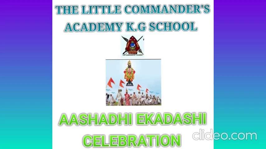 #ashadhiekadashi celebrations at Little Commander’s English Medium School , Shahapur