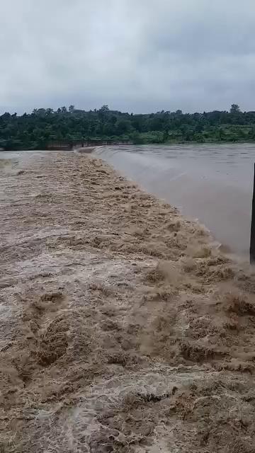 Flood in River