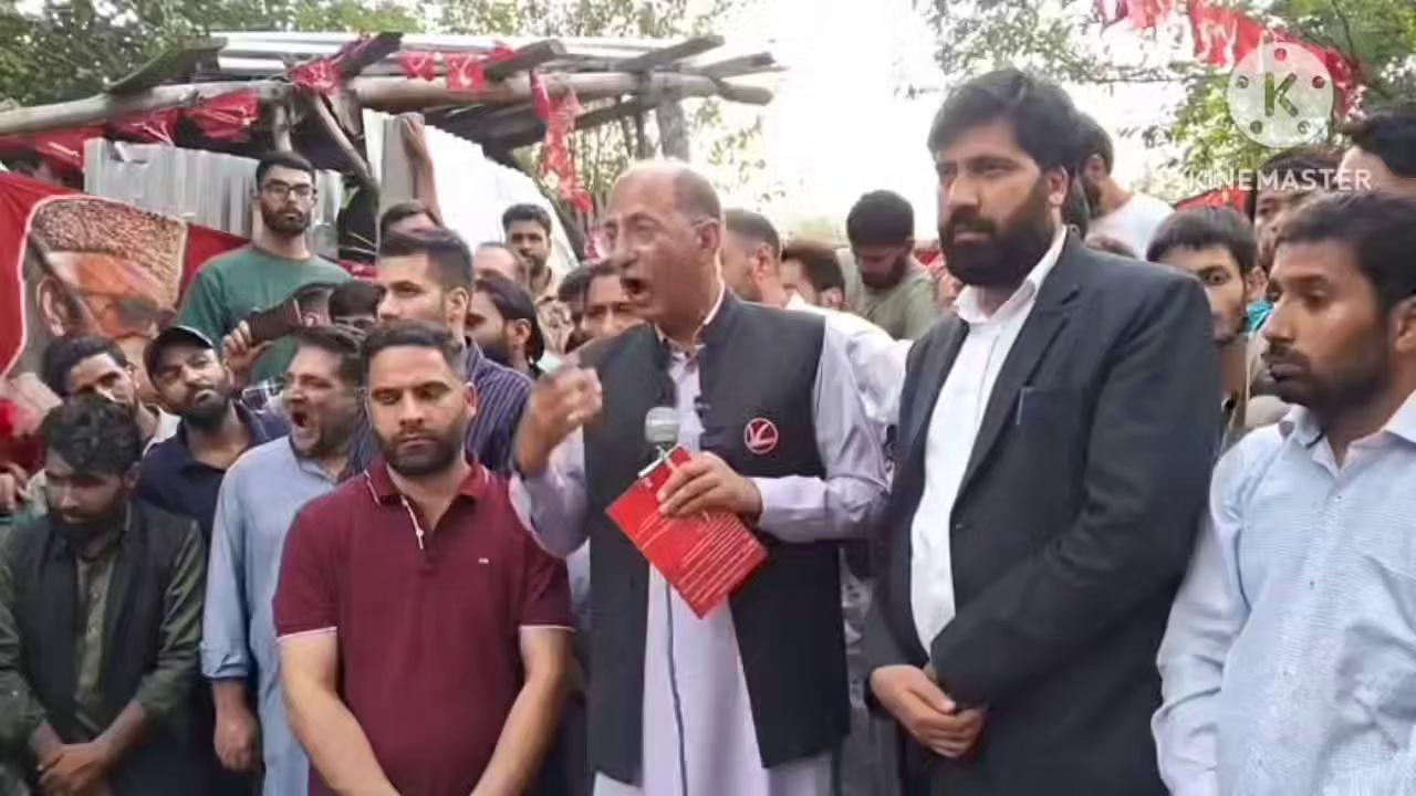 Nasir Aslam wani of Nc got emotional while speaking during youth Convention & Released manifest for the people of Kupwara Constituency