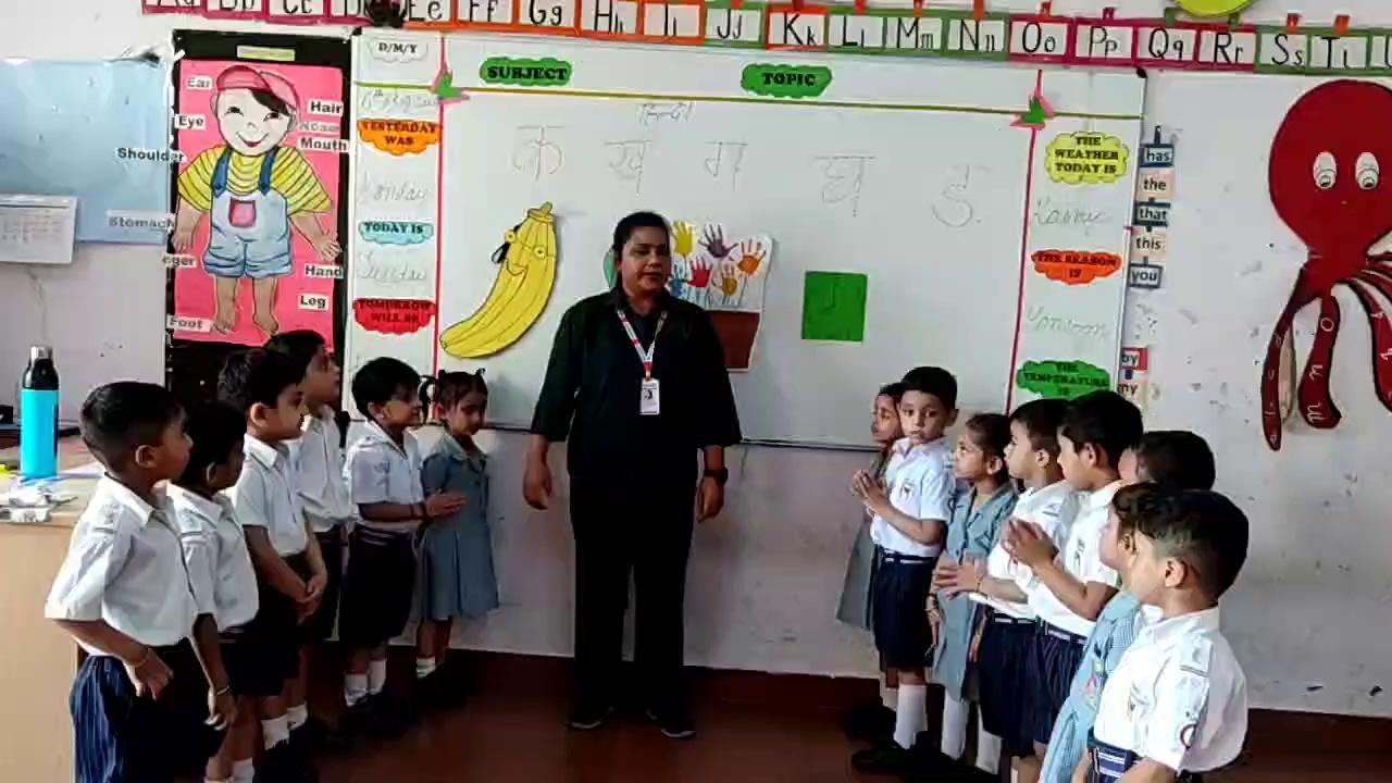 Hindi Consonant (व्यंजन क से ड़ की पहचान) Recognition Activity at Cambridge International School, Shahpur Kandi, Pathankot!