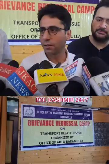 “RTO Kashmir and ARTO Baramulla Address Grievances in Redressal Camp Meeting in Baramulla”. They patiently listened to concerns and assured resolution.