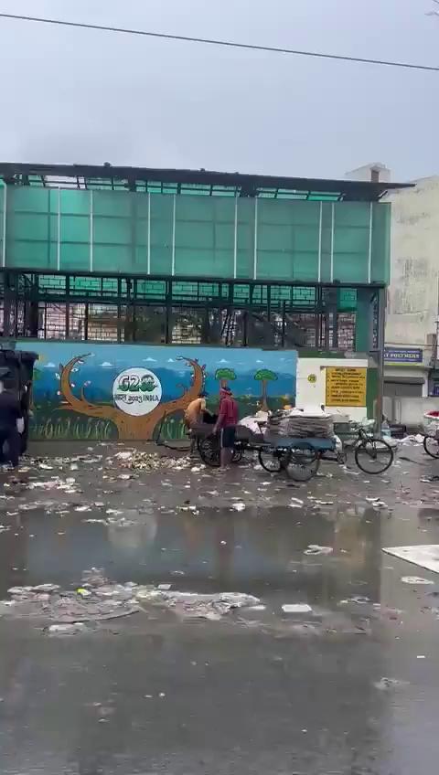 The video shows a road swamped with garbage, with a few animals scavenging through the waste. The road, reportedly opposite Mata Chanan Devi Hospital, is frequently overflowing with garbage, a local wrote. The clip has gained significant traction online, with many viewers identifying the location and expressing anger over the situation.