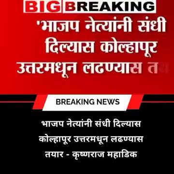 भाजप नेत्यांनी संधी दिल्यास कोल्हापूर उत्तरमधून लढण्यास तयार - कृष्णराज महाडिक