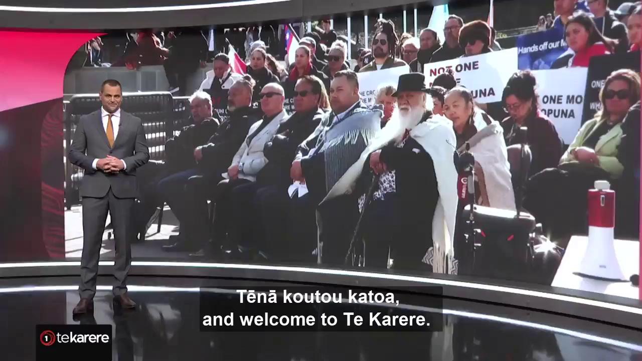 Ngāpuhi uri marched to Parliament grounds this afternoon, as work gets underway to repeal Section 7AA of the Oranga Tamariki Act. They are hoping to have their say, as the repeal goes towards the select committee. Te Okiwa McLean reports.