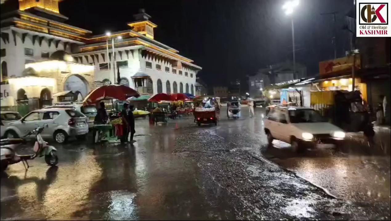 Rainfall in Khanyar Srinagar