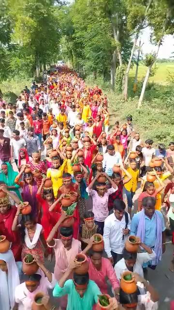 लक्ष्मीपुर लैखान कलश यात्रा