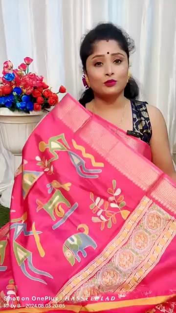 Madhubani Printed Dola Silk
...