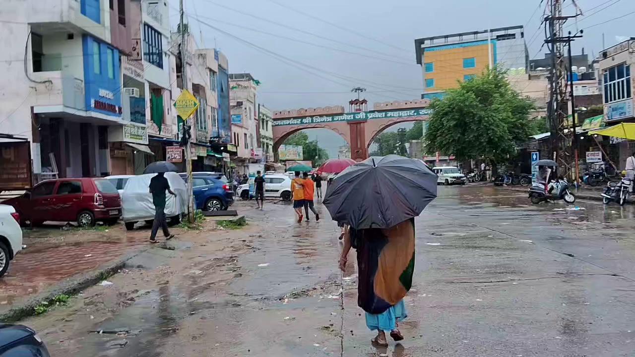 Sawai madhopur barish view