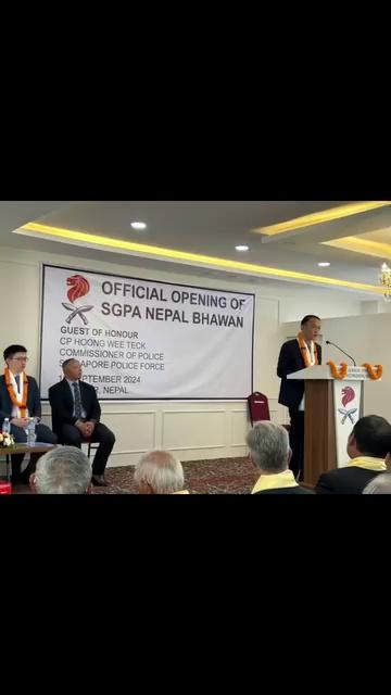 Lalitpur Metropolitan City 14 , OPening ceremony Singapore Gurkha Pension Association by Singapore’s Honorable Commissioner of Police Hoong wee Teck this morning .