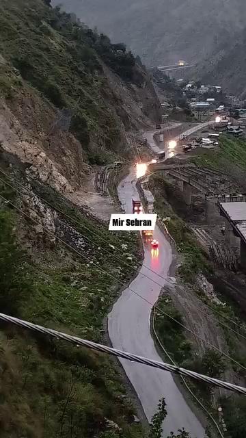 Thursday:15: August: 2024
Current situation at Ramsoo sector Both sides Vehicular movement continue on Jammu Srinagar NH-44 weather light showers started