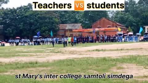 01/08/2024  st Mary's College ke ground me bahut hi sandar game////Teachers  🆚students  !!