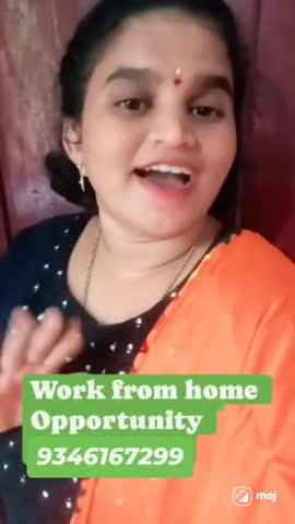 work from home job's available please only intrest people whatsapp me 9346167299