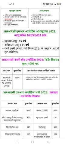 सरकारी नौकरी पाने का मौका
जल्दी CSC केन्द्र पर जाकर फार्म अप्लाई करें
आरआरसी एनआर अपरेंटिस भर्ती 2024
न्यू भर्ती 🙏🌹🙏