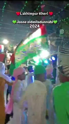 lakhimpur Kheri,up 31:-me jasne eidmiladunnabi ki Dhoom me julush nikala gaya