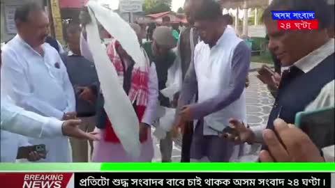 তেজপুৰ মহাভৈৰৱ মন্দিৰত উপস্থিত ভাৰত তিব্বত সহযোগ মঞ্চৰ প্ৰতিনিধি দল