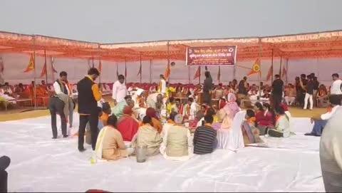 VHP कुंभ मेला क्षेत्र में भूमिपूजन कार्यक्रम आज संपन्न हुआ