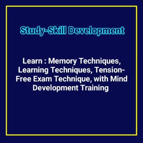 Study-Skill Development 
স্টাডি স্কিল ডেভেলপমেন্ট। 
লেখাপড়ায় এবং বিভিন্ন পরীক্ষায় অভূতপূর্ব সাফল্য লাভ করতে— প্রতিটি ছাত্র-ছাত্রীদের জন্য একান্ত প্রয়োজনীয় এক বিশেষ ট্রেনিং! 
স্টাডি-স্কিল ডেভেলপমেন্ট কোর্স কোরে সবার সেরা হয়ে ওঠো। 
ছাত্র ছাত্রীগণ শিখে নাও মেমোরী টেকনিক — লার্নিং টেকনিক, এবং পরীক্ষার সময় টেনশন-ফ্রী থাকার টেকনিক! তারপর বাড়িতে নিয়মিত প্র্যাকটিস কোরে তুমি তোমার স্কুলের মধ্যে, এমনকি তোমার এলাকার মধ্যে সেরা হয়ে ওঠো। 
আপনি কি আপনার সন্তানের পরীক্ষার রেজাল্ট নিয়ে চিন্তিত? আগের পরীক্ষার রেজাল্ট দেখে সন্তুষ্ট নন? অনেক প্রাইভেট টিউটর রেখেও আশানুরূপ ফল হচ্ছেনা? 
লেখাপড়া ঠিকমতো মনে রাখা এক বড় সমস্যা। এখানে শেখানো হয়— কী টেকনিকে লেখাপড়া করলে, সবকিছু পরিস্কার মনে থাকবে। এছাড়া, পরীক্ষার সময় জানা বিষয়ও টেনশনের ফলে মনে পড়েনা। এখানে শেখানো হয়—পরীক্ষার সময় কি ভাবে টেনশন মুক্ত থেকে, যথাযথ উত্তর দিয়ে পরীক্ষায় চরম সাফল্য লাভ করা যায়। এছাড়াও জেনে নিন— চঞ্চলতা, অস্থিরতা, ক্রোধ-উত্তেজনা থেকে মুক্তির উপায়, আগ্রহ-মনোযোগ বৃদ্ধির উপায়, আর বয়সন্ধিকালের কঠিণ সমস্যার সহজ সমাধান।  
আজকের এই দ্রুতগতির যুগে— তীব্র প্রতিযোগিতায়— অতিসাধারণ হয়ে থাকলে চলবে না, হতে হবে এক্সপার্ট বা অসাধারণ!
পরীক্ষায় অনেক বেশি নম্বর পেতে চাও? 
এবার, এই অতুলনীয় প্রশিক্ষণ নিয়ে -হয়ে ওঠো সবার সেরা। 
শেখাচ্ছেন- বিশিষ্ট লেখক, গবেষক, মনোবিজ্ঞানী ও শিক্ষাবিদ— সুমেরু রায়। 
প্রশিক্ষক সম্পর্কে বিশদভাবে জানতে চাইলে, আজই যোগাযোগ করুন।
শিক্ষা দানের মাধ্যম বাংলা। সপ্তাহে দুই দিন কোরে, এক মাসের কোর্স ফি ছয় হাজার টাকার পরিবর্তে এখন মাত্র তিন হাজার টাকা নেওয়া হচ্ছে। অ্যাডমিশন নিতে চাইলে, অগ্রীম তিন হাজার টাকা ডোনেশন হিসেবে জমা দিয়ে সিট বুকিং করুন। আসন সংখ্যা সীমিত। 
স্থান: কালনা, পূর্ব বর্ধমান। এছাড়াও আপনি অথবা কোনো সংস্থা যদি আপনাদের এলাকায় এই বিশেষ প্রশিক্ষণের জন্য ছাত্রশিবিরের আয়োজন করতে আগ্রহী থাকেন, তাহলে যোগাযোগ করুন। ধন্যবাদ 
বিশদভাবে জানতে হোয়াটসঅ্যাপ করুন:  82505 93951 
এছাড়াও এই নম্বরে কল করুন: 8538805751 
এছাড়াও, আপনি কি আপনার সন্তানের আচরণ নিয়ে খুবই দুশ্চিন্তায় আছেন? আমাদের এখানে আলাদাভাবে সাইকোথেরাপি ও হিপ্নোথেরাপির মাধ্যমে ছাত্র ছাত্রীদের আচরণগত সমস্যা, মানসিক সমস্যার জন্য বিশেষ চিকিৎসার ব্যবস্থা আছে। যাদের মধ্যে ছোট থেকেই স্মরণ শক্তি কম, লেখাপড়ায় মনোযোগী নয়, দুষ্টুমি বুদ্ধি, বা বিকৃত বুদ্ধি, অবাধ্য, ও অনিষ্ট কারী, ঝগড়া ও মারামারি করতে উৎসাহ বেশি, এবং যাদের মধ্যে অপরাধ প্রবণতা রয়েছে, নেশা আসক্তি রয়েছে, তাদের বিশেষ মানসিক চিকিৎসার জন্য যোগাযোগ করুন। 
চিকিৎসা কেন্দ্রের ঠিকানা: প্রধান ডায়াগনস্টিক সেন্টার। আল আমিন ডায়াগনস্টিক সেন্টারের পাশে। কালনা, নতুন বাসস্ট্যান্ড এর নিকট। 
ওয়েবসাইট দেখুন: https://mahamanan.websites.co.in/products/study-skill-development/480573