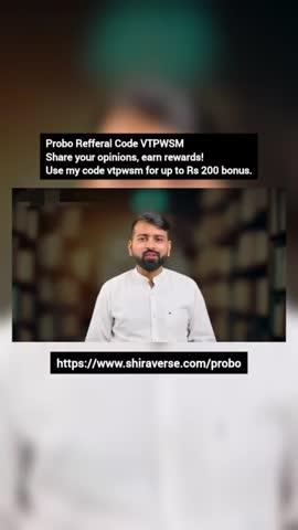 Strategies For Exit Feature In Probo Probo
Share your opinions, earn rewards! Use my code vtpwsm for up to Rs 200 bonus. Download here: Probo #ProboCourse #ProboRefferalCode #Probo #Shiraverse #EarnMoney #Earnmoneyonline 
https://www.shiraverse.com/probo