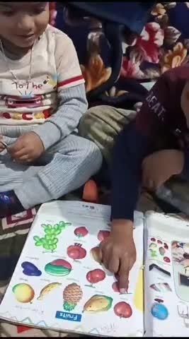 Big brother teaching fruits name of small brother #virul #video #short video #viral boy