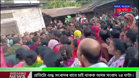 প্ৰয়াত সংবাদকৰ্মী চন্দন চেত্ৰীৰ বাসগৃহত শোকাকুল পৰিবেশ