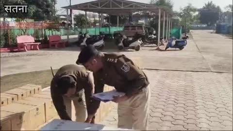 सतना पुलिस ने 2 करोड़ 20 लख रुपए की शराब की जप्त