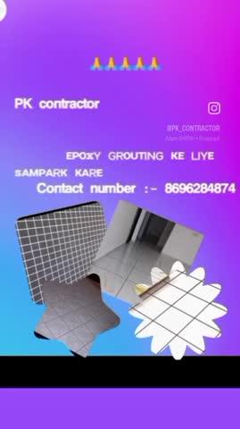 Work - epoxy grouting
We provide great epoxy grouting work with
cost
Epoxy rate with material- 10rs (per square feet)
Labour rate 3rs (per square feet)
Contact number :-8696284874
Email id  :-premsukhtrn@gmail.com
Insta id  :- pk_contractor