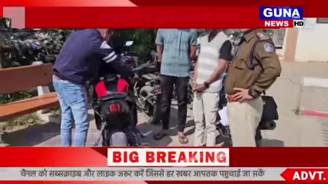 मोडिफाइड साइलेंसर वाली मोटरसाइकिल पर पुलिस प्रशासन की कार्रवाई