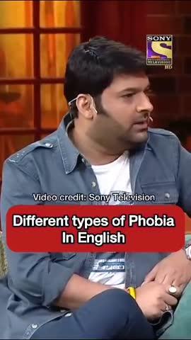 Different type of phobia