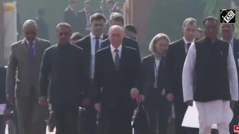 LIVE: Russian President Vladimir Putin pays homage to Mahatma Gandhi at Rajghat, New Delhi