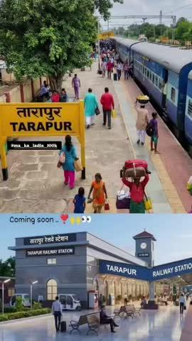 Tarapur railway station 🚉