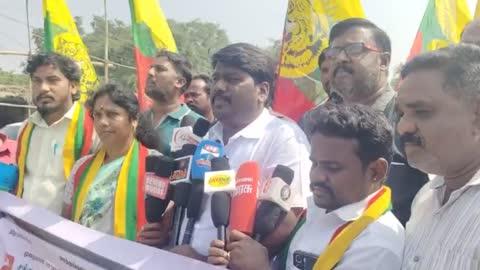 மத்தூரில் தமிழக வாழ்வுரிமைக் கட்சி சுற்றுச்சூழல் அணி சார்பில் கண்டன ஆர்ப்பாட்டம்.