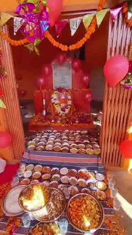 आज़ हनुमान अष्टमी के पावन पर्व पर ग्राम तिलावदी में बालाजी सरकार को छप्पन भोग एवं पूजन आरती महापसादी  ऊंकार सिंह जाट साब की ओर से संपन्न हुआ