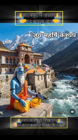 जय महर्षि कश्यप 🙏 🤝 जय काळू बाबा 🤝 💫 जय निषाद राज