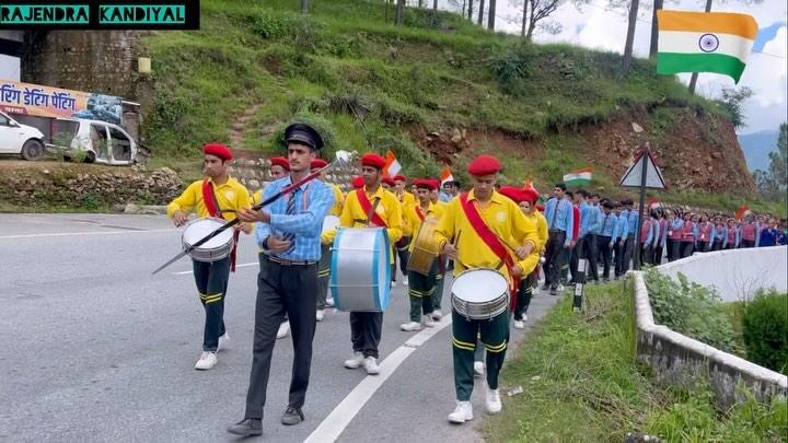 पहाड़ों की वादियों से स्वतंत्रता दिवस की तैयारी/रैली🇮🇳