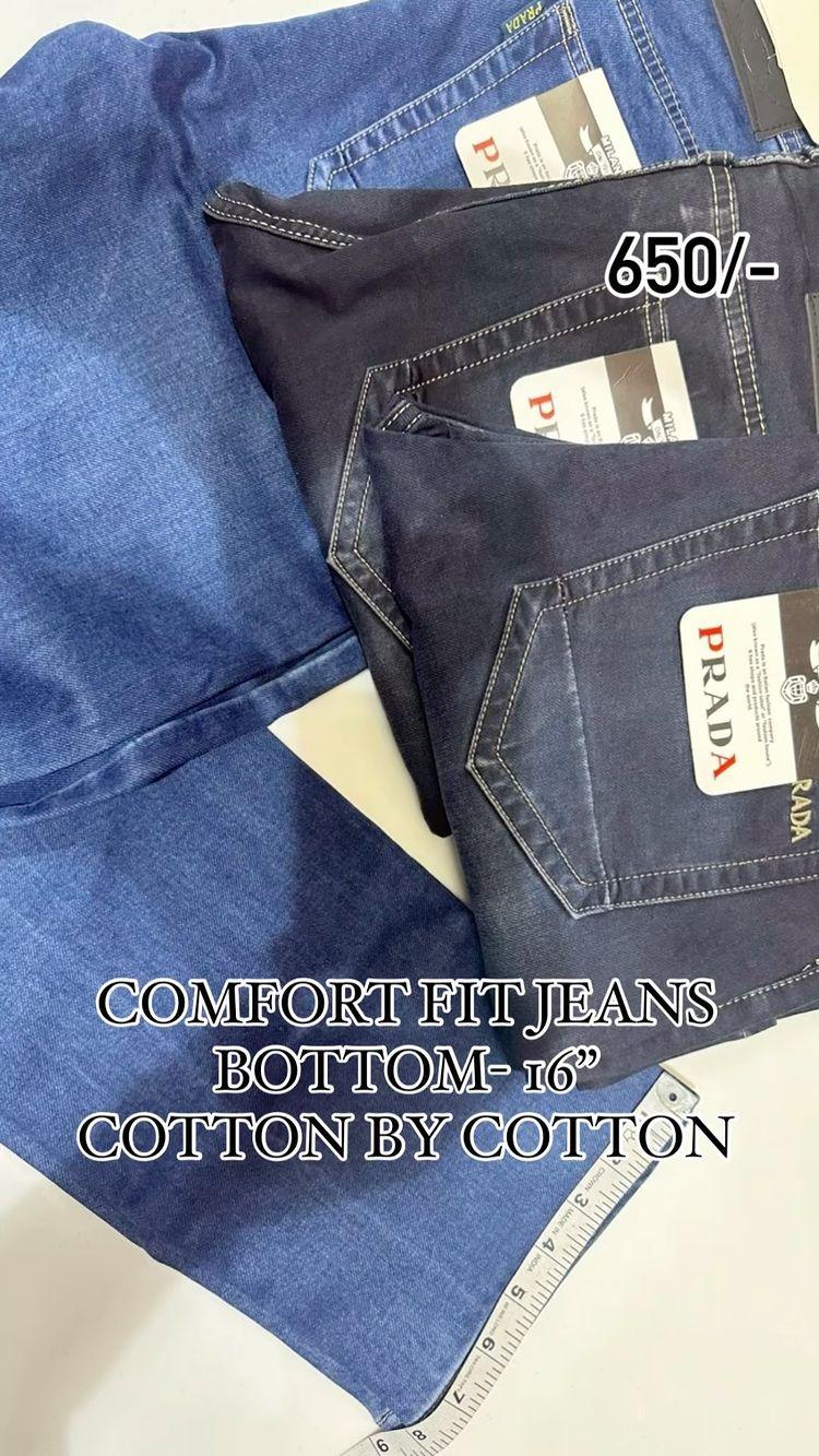 COTTON BY COTTON JEANS
COMFORT FIT 
Size- 30 to 36
PEHNAWA GARMENTS SIRSA 
LAXMAN DASS WALI GALI
From GEETA BHAWAN STREET
9050006153