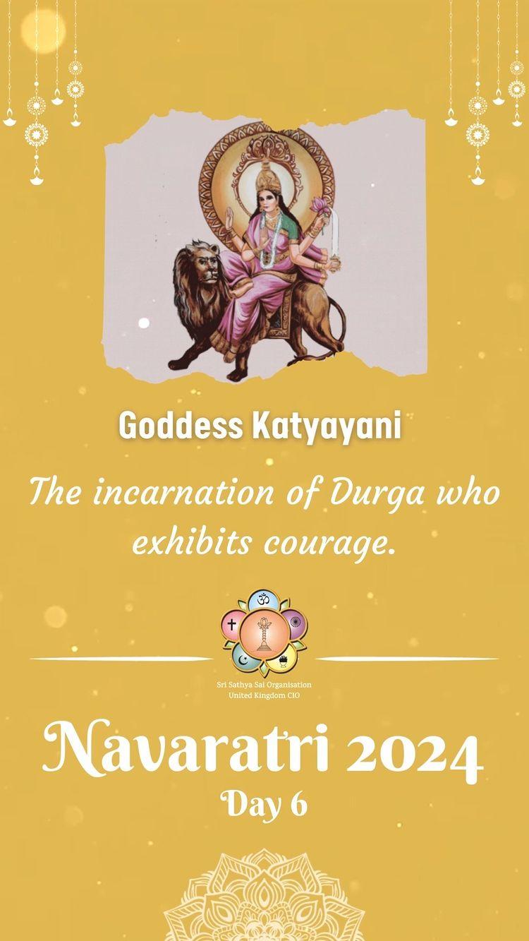 Day 6 is dedicated to Goddess Katyayani, the incarnation of Durga who exhibits courage