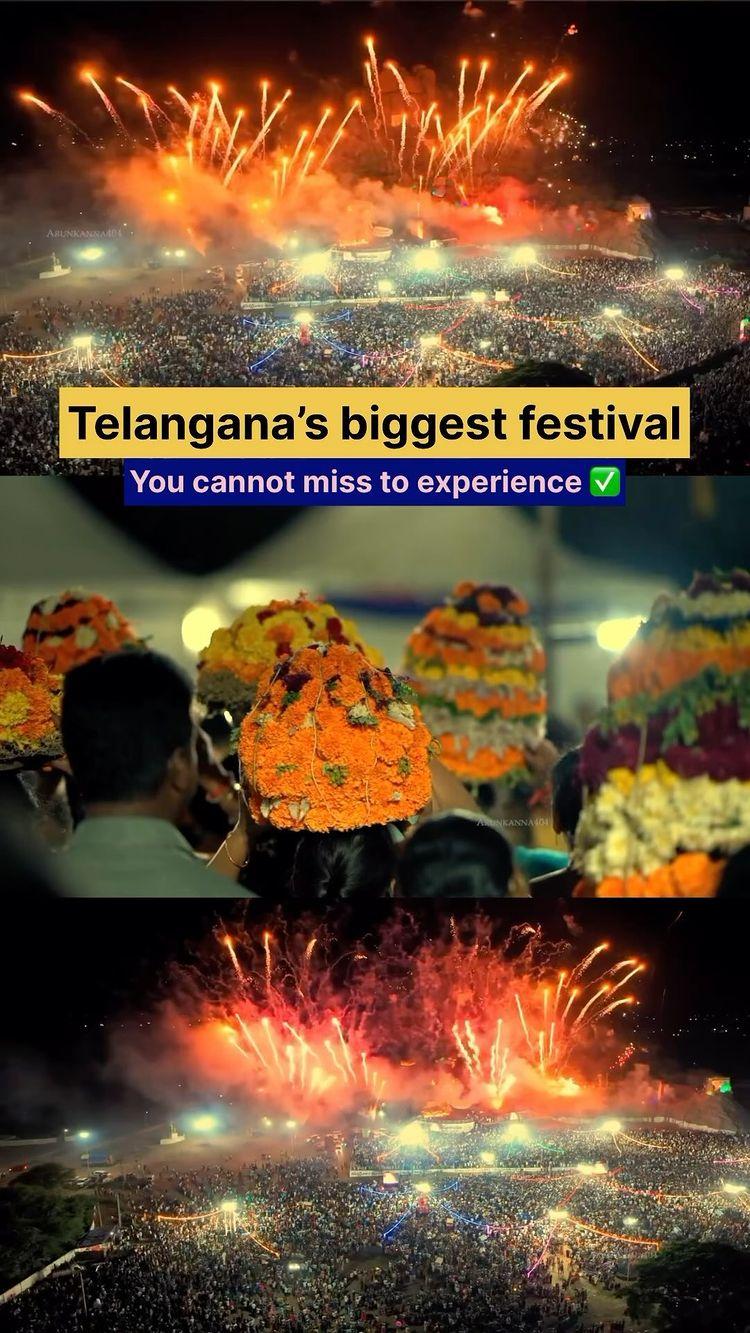 Saadula bathukamma happening on 10th Oct at Tankbund ✅

10 thousand of women will start from martyrs memorial located opposite to secretary building followed by hundreds of artist showcasing their art forms
Special fireworks and laser shows will be conducted at the Buddha statue
Traffic diversions, barricading, and essential facilities will be implemented
timings : 5.30pm - 7.30pm 

Dm __traveltastic__ for more information 👍

Follow __traveltastic__ for more…🫶💕

bathukamma #bathukammacelebrations #telangana #hyderabad #warangal #dallas #usa #dusshera #dussehra #culture #tradition #tankbund #celebration #festival #saddulabathukamma #art #artform #laser #family #friends #trending #viral #india #explore #love 

Do you celebrate bathukamma ?