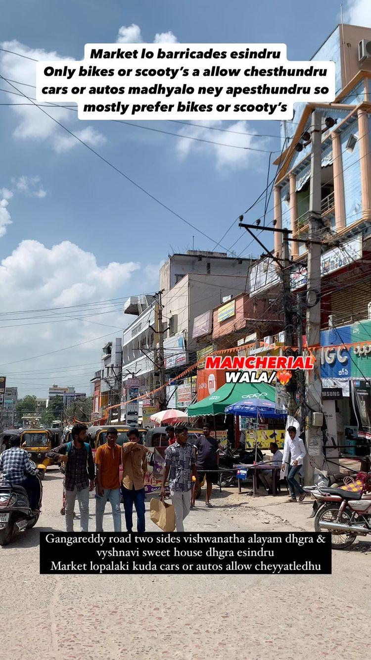 Barricades esindru so only bikes allow chesthundru ee roads lo so mostly prefer biks or scooty’s

mancherial_wala 
mancherial_wala_backup