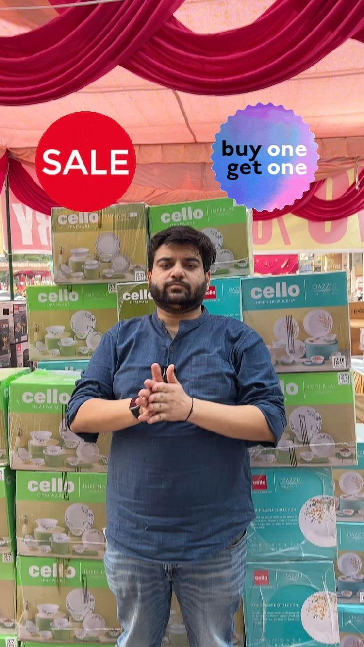 Price at the end of the video

Mega Diwali sale on Cello opalware dinner sets

27 pieces dinner set price MRP 3800 net price 1900

20 pieces dinner set mrp 2400 net price 1200

Offer not valid on couriers

Shipping charges extra