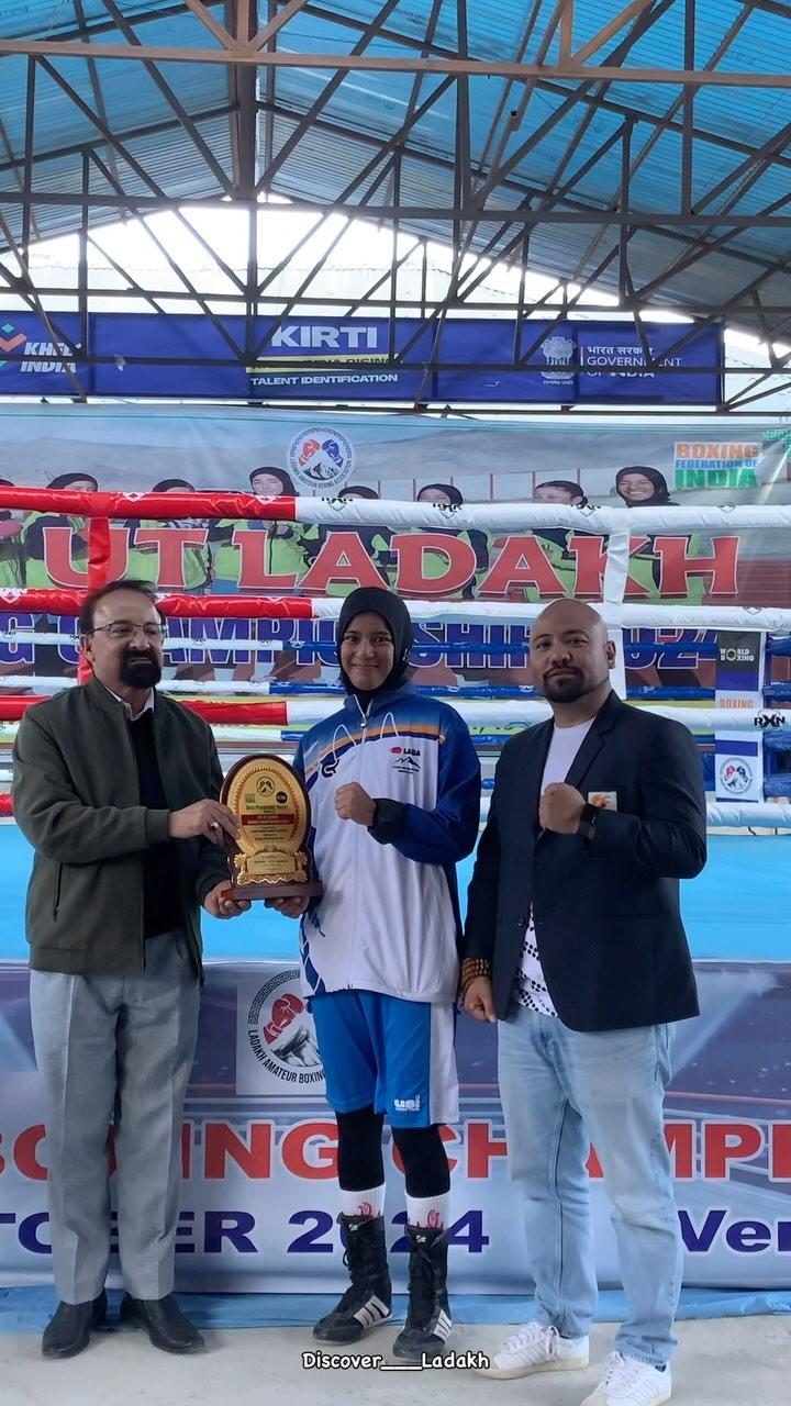 Bilqaz Fatima is noted as the best lady boxer in Kargil, Ladakh