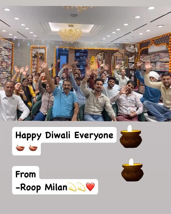 Wishing everyone a joyful and prosperous Diwali from Roop Milan! 🪔🪔🪔

We are truly grateful for the overwhelming love and support we’ve received over the past two months since our grand opening in Muzaffarnagar! 🥰💓🔥

Visit us to discover our extensive collection of stunning suits, sarees, dresses, and lehengas 💫💫