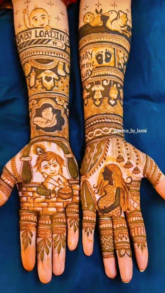 baby shower  design 💖

 "Add a traditional touch to your special events with unique mehndi designs
Let your celebrations shine with elegance!"

Book your event mehndi now!

Laxmi laxkar 
Contact:- 9303215161
heena_by_laxmi