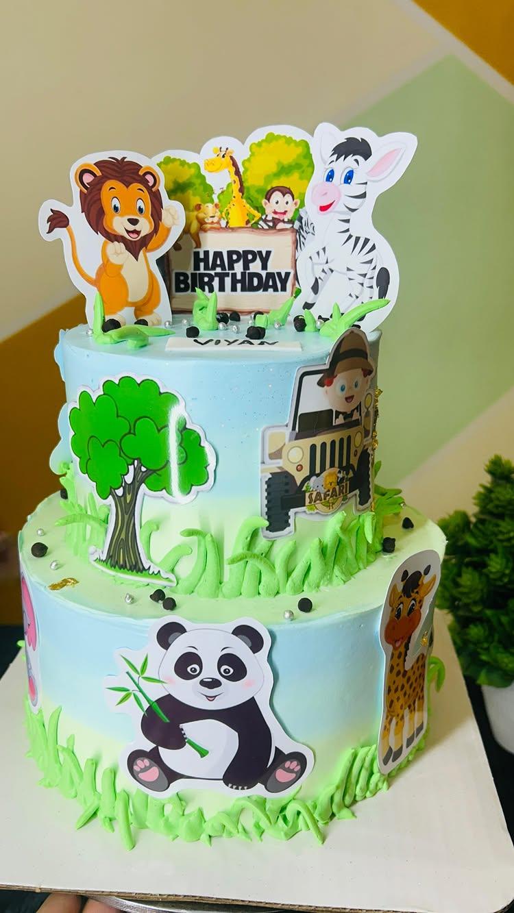 Jungle theme cake
📞  9340488252

Customised cake 🍰 

Pure Eggless 

Home baking 🍰🍰

Pre order your cake

ONLY AVAILABLE IN JASHPUR 

✅  FOLLOW 👉🏻👉🏻

the_village_bakery_jashpur 

bhagat.suchitra 

FOR MORE UPDATES